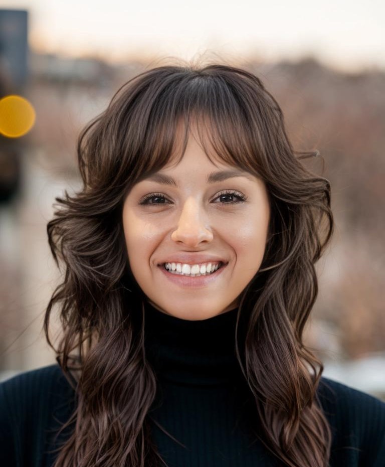 Long Wavy Shag to Try On Virtually