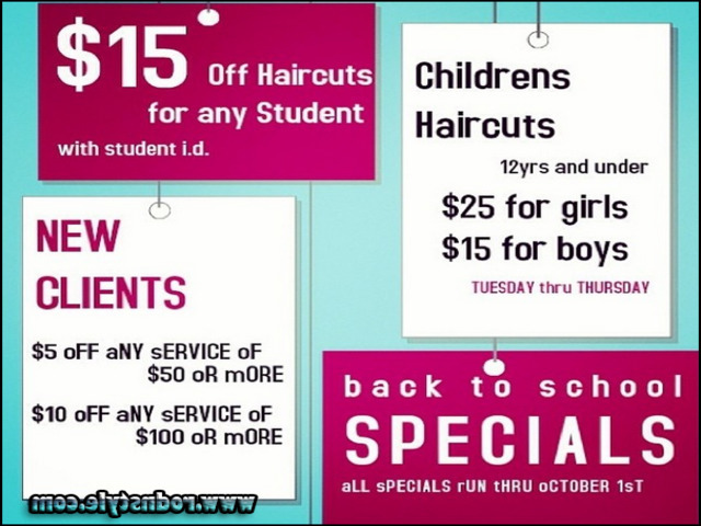 Back To School Haircut Specials 11