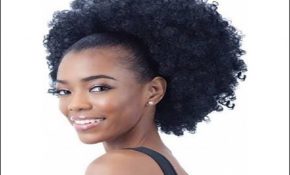 Drawstring Ponytail Hairstyles For Black Hair 7