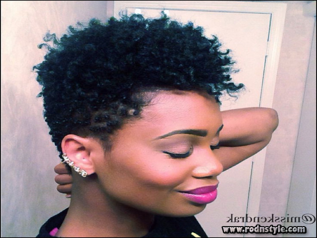 Short Tapered Natural Black Hairstyles 5