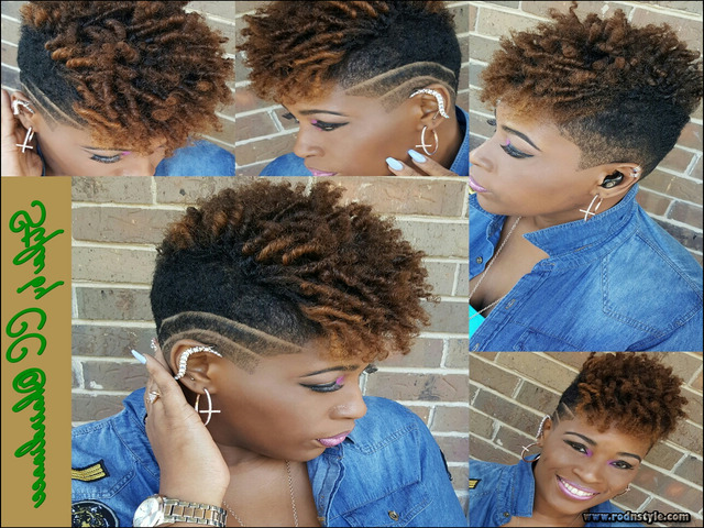 Short Tapered Natural Black Hairstyles 8