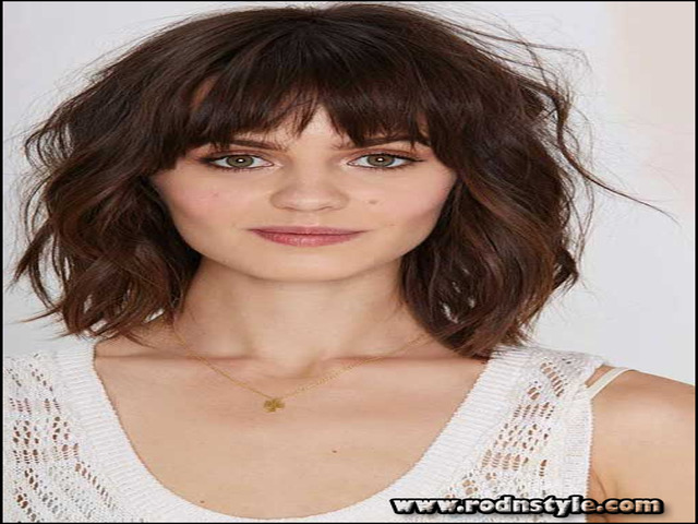 Short To Medium Hairstyles With Bangs 1