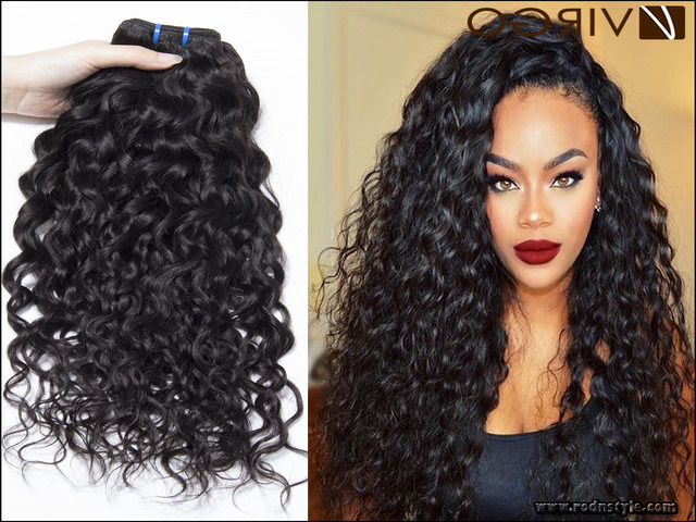 Wet And Wavy Weave Hairstyles 9